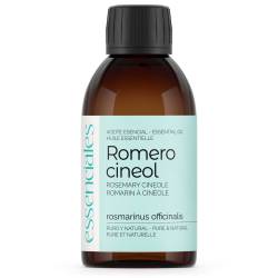 Aceite esencial de Romero cineol, 100% puro y natural, 200 ml.