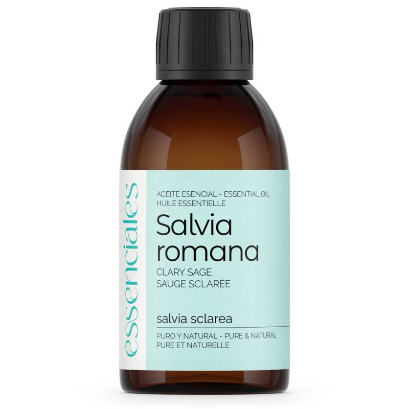 Aceite esencial de Salvia sclarea o romana, 100% puro y natural, 200 ml.