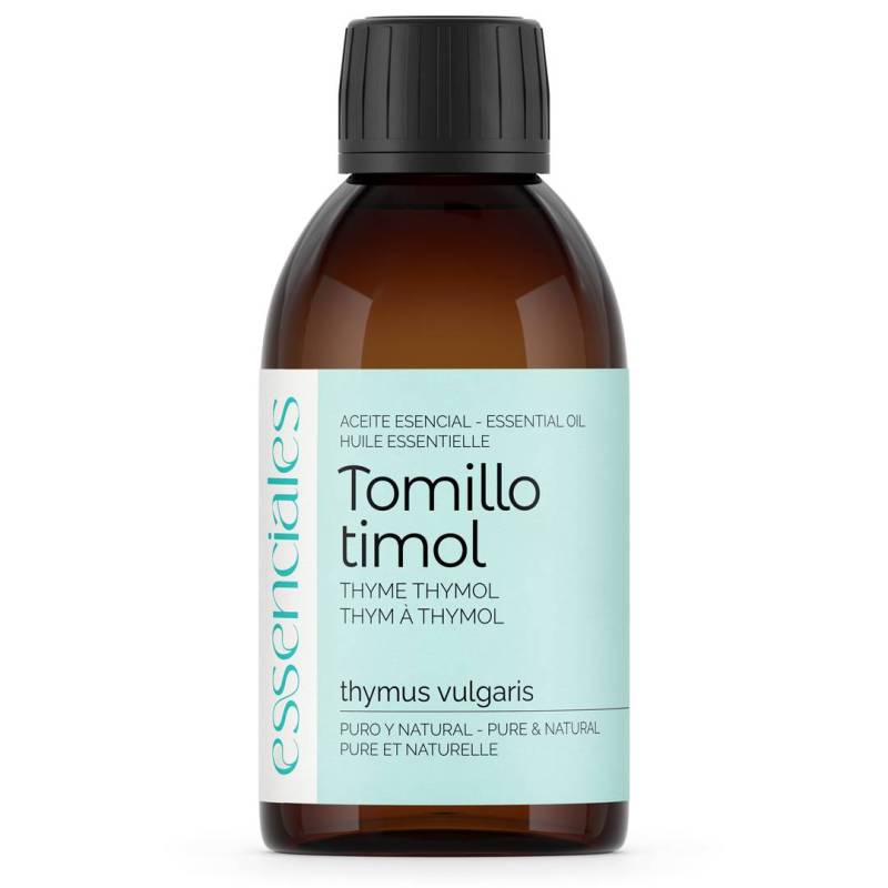 Aceite esencial de Tomillo timol, 100% puro y natural, 200 ml.