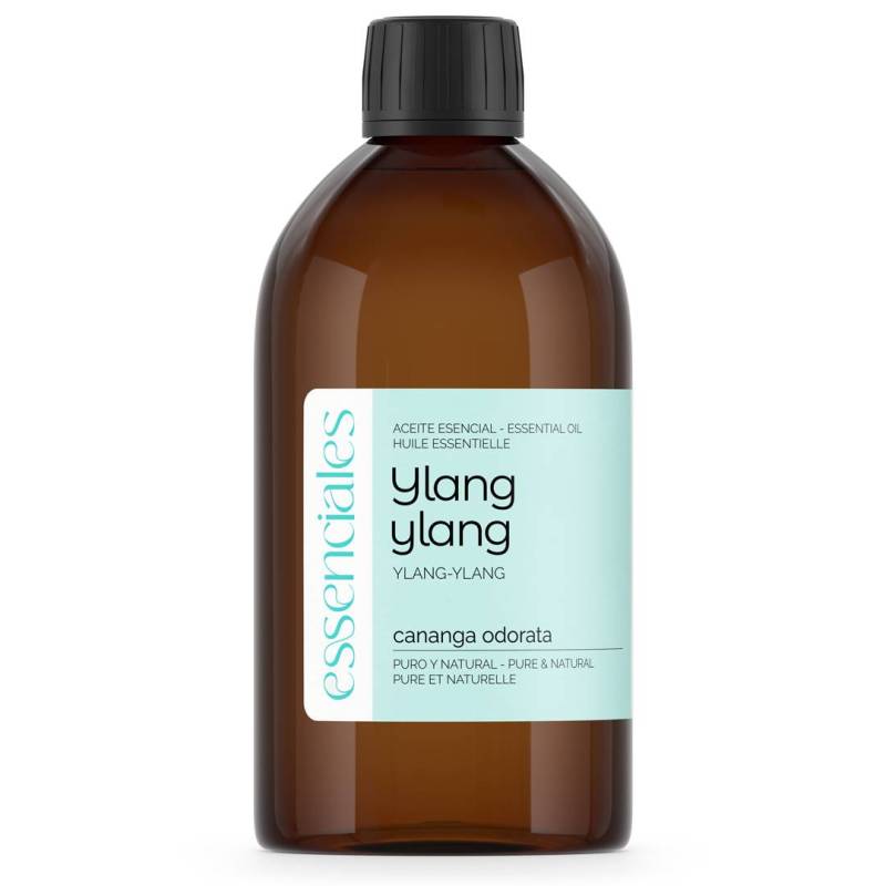 Aceite esencial de Ylang ylang, 100% puro y natural, 500 ml.