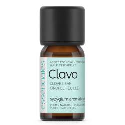 Aceite esencial de Clavo o hoja de clavero, 100% puro y natural, 10 ml.