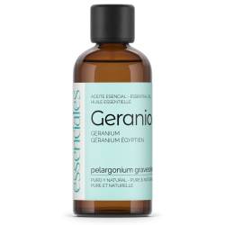Aceite esencial de Geranio, 100% puro y natural, 100 ml.