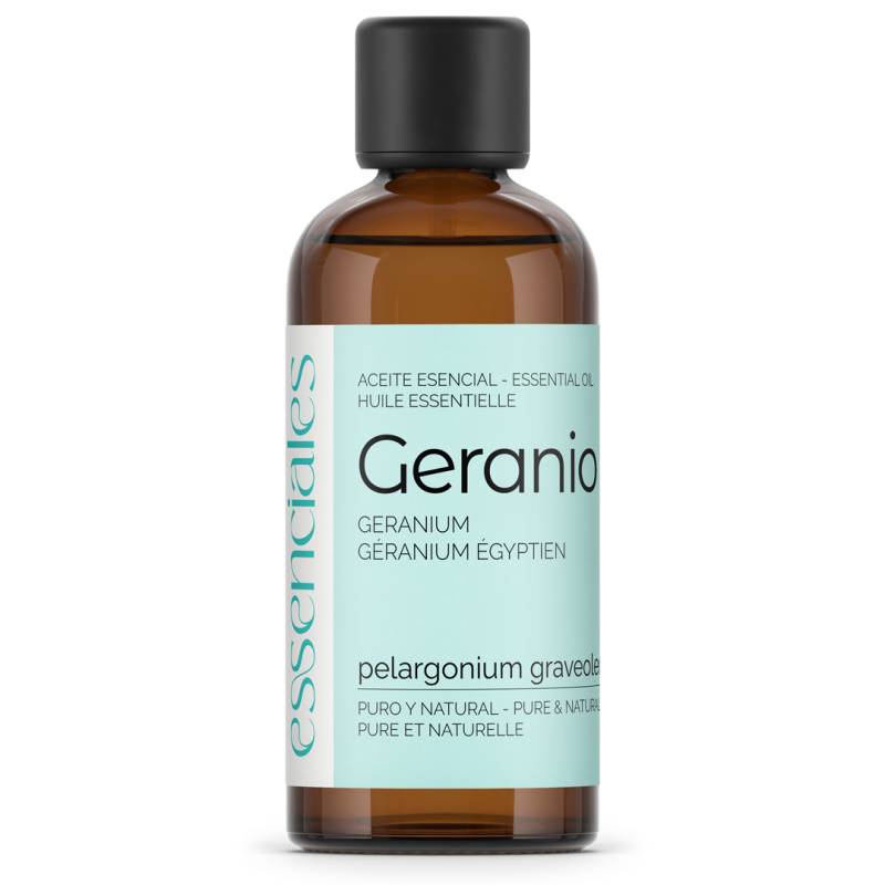 Aceite esencial de Geranio, 100% puro y natural, 100 ml.