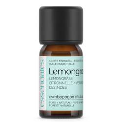 Aceite esencial de Lemongrass, 100% puro y natural, 10 ml.