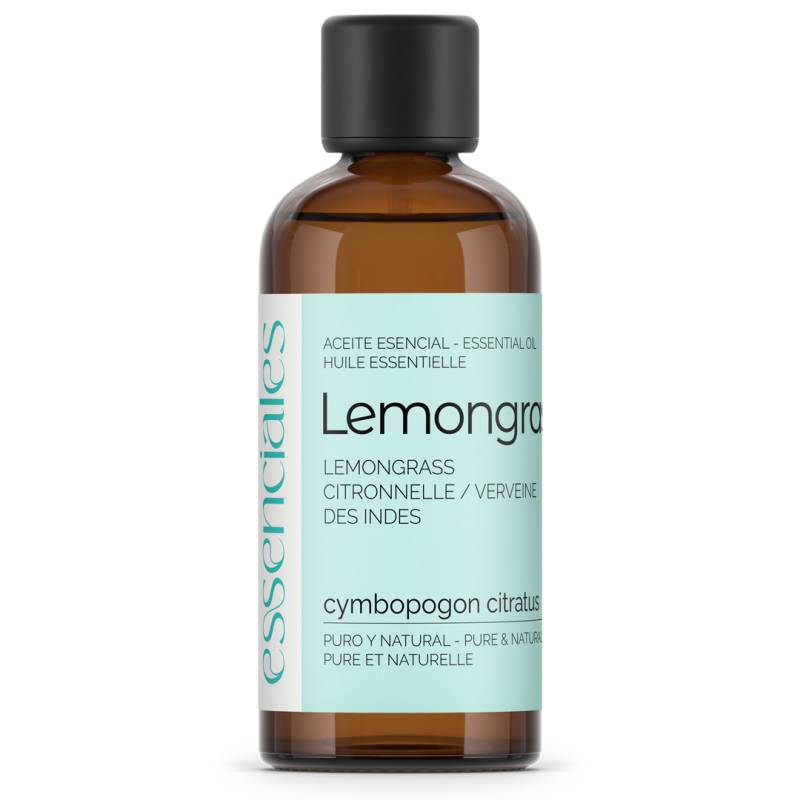 Aceite esencial de Lemongrass, 100% puro y natural, 100 ml.