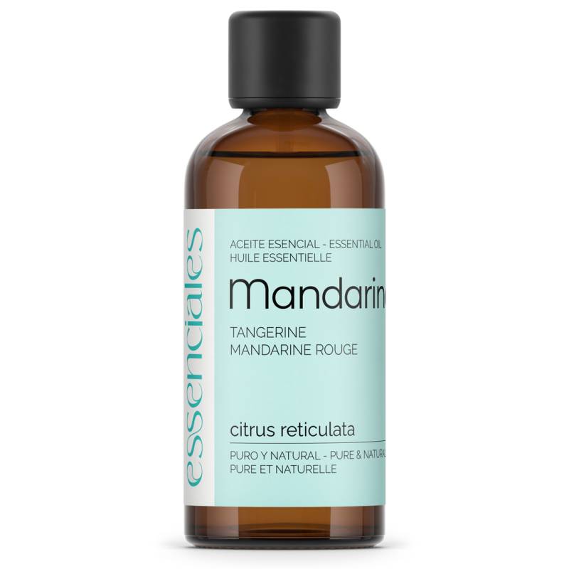 Aceite esencial de mandarina, 100% puro y natural, 100 ml.