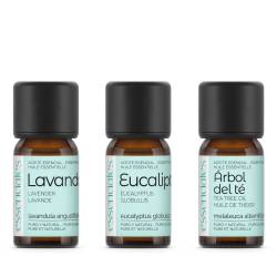 Pack 3 óleos essenciais para o lar 10ml | Essenciales.com