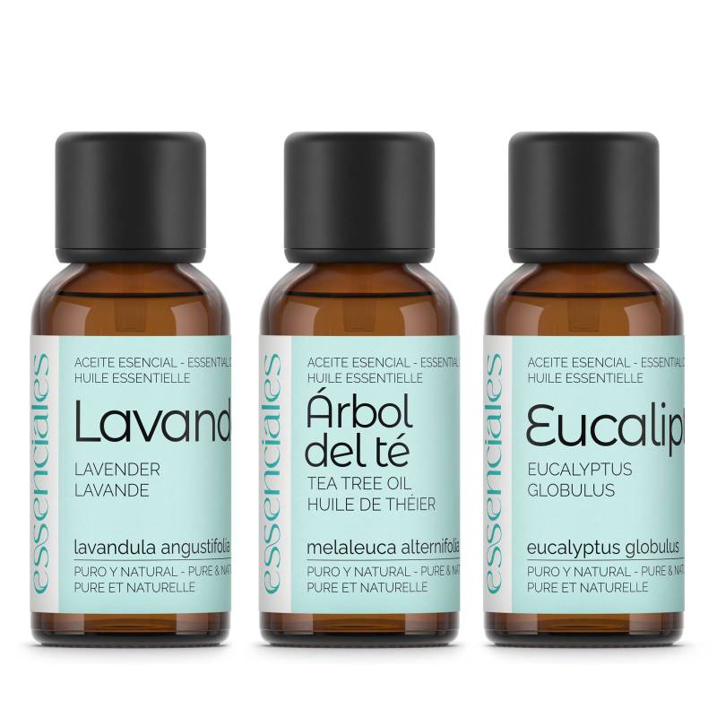 Pack 3 óleos essenciais para o lar 30ml | Essenciales.com