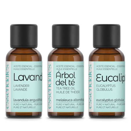 Pack 3 óleos essenciais para o lar 30ml | Essenciales.com