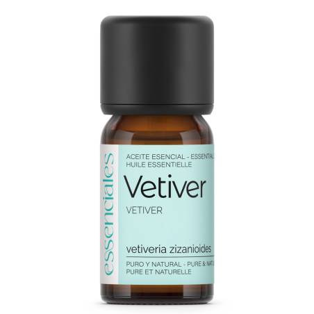 Aceite esencial de Vetiver, 100% puro y natural, 10 ml.