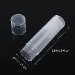 Transparenter Lippenbalsam-Tube (Packung mit 7 Einheiten)