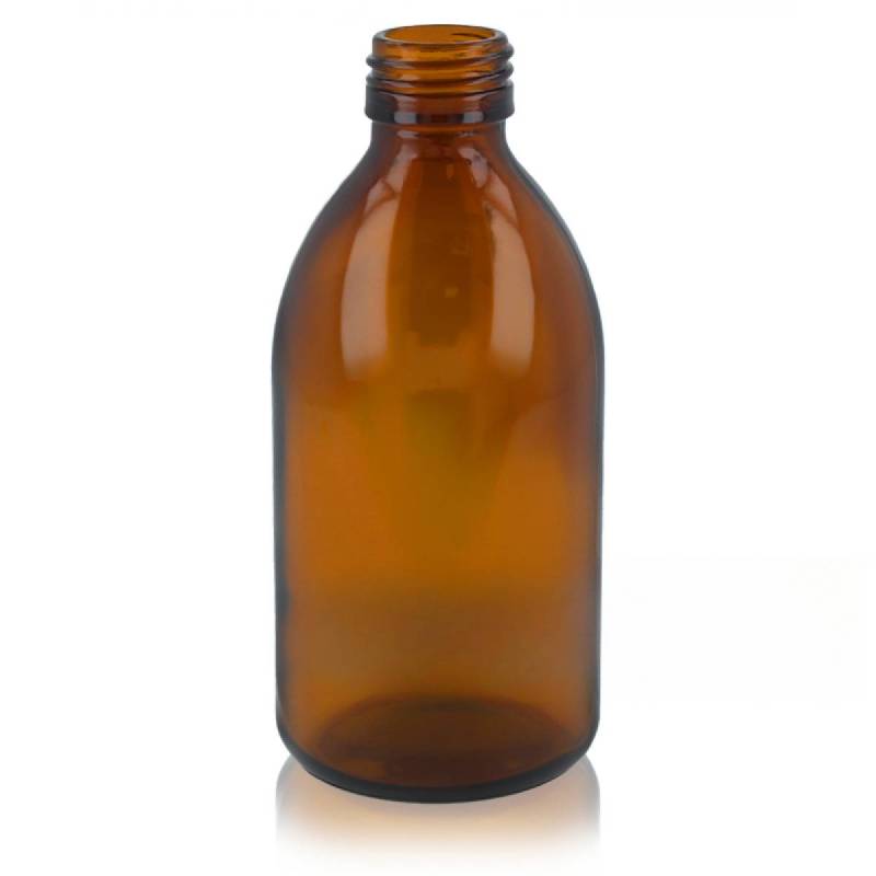 Flasche 250 ml aus bernsteinfarbenem Glas