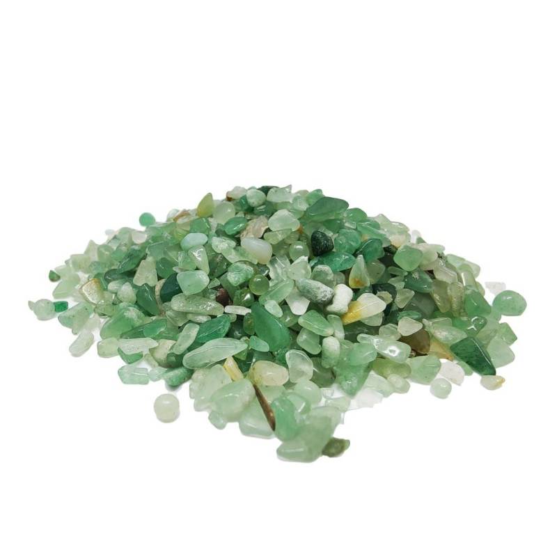 Chips de Aventurina Verde, piedras naturales. 80 g