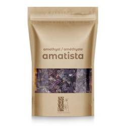 Cristais de Ametista - 80g - gema natural, Alivia o estresse