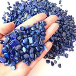 Grava de Lápis-lazúli - 80g 100% Natural ¡Afasta a má energia!