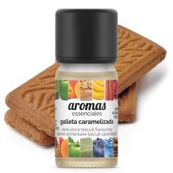 Aroma di biscotto Caramellizzato con un tocco di cannella, tipo speculoos (popolarmente conosciuto come biscotto lotus), 10 ml