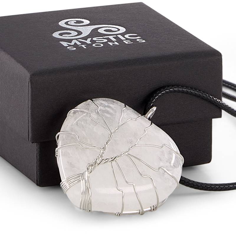Ciondolo Cuore Quarzo Bianco - Pietre naturali