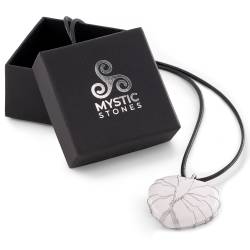 Pendentif Cœur Quartz Blanc - Pierres naturelles