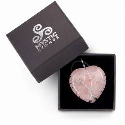 Ciondolo Cuore Quarzo Rosa