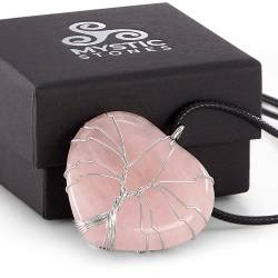 Ciondolo Cuore Quarzo Rosa