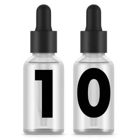 Botellas vidrio glaseado / esmerilado 30 ml con pipeta x10 unidades. Alta calidad.