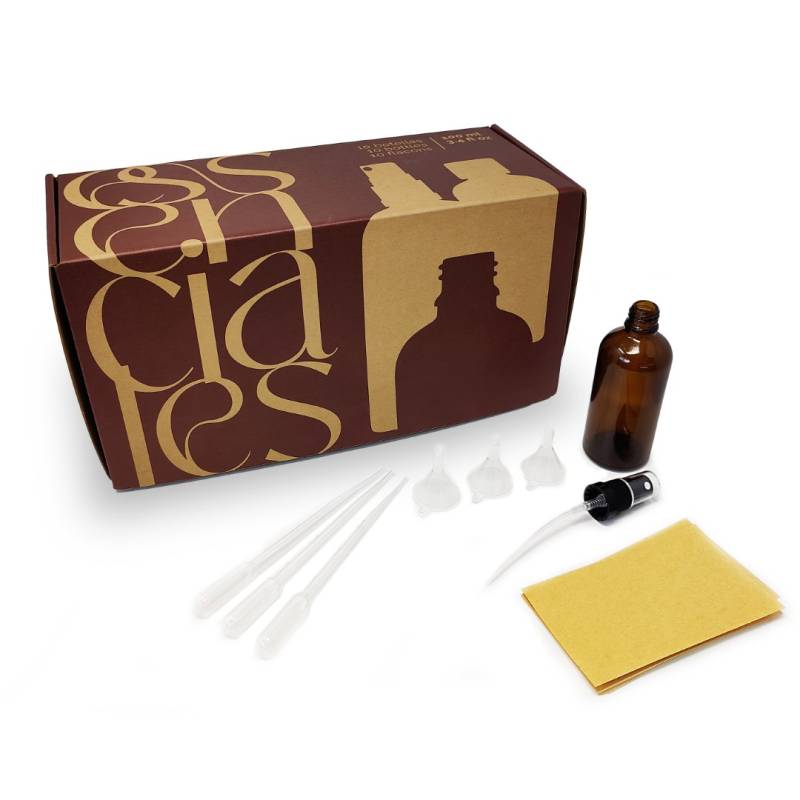 100ml Amber Glass Bottle Pack + Spray Nozzle x 10pc