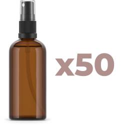 Flasche 100 ml mit Zerstäuber x 50