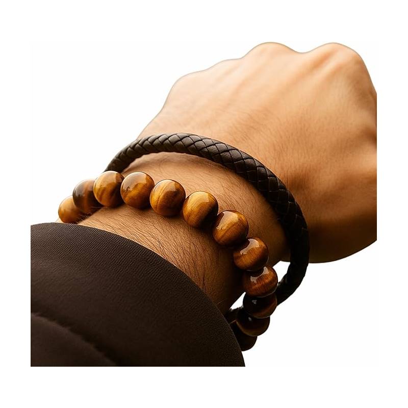 Bracciale con perline Occhio di Tigre