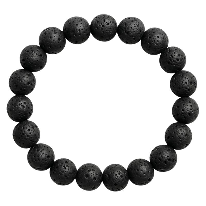 Armband aus Lavasteinperlen