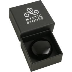 Piedra plana Obsidiana Negra