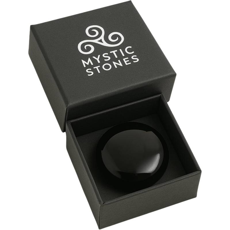 Pierre plate Obsidienne Noire