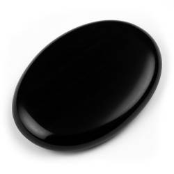 Piedra plana Obsidiana Negra
