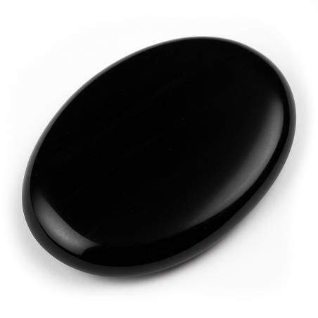 Piedra plana Obsidiana Negra