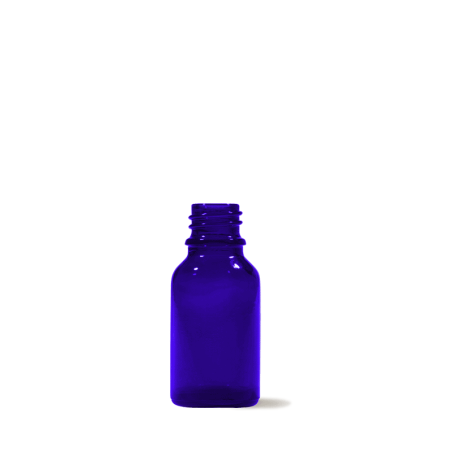 10 ml Bottle - Glass - Cobalt Blue Color