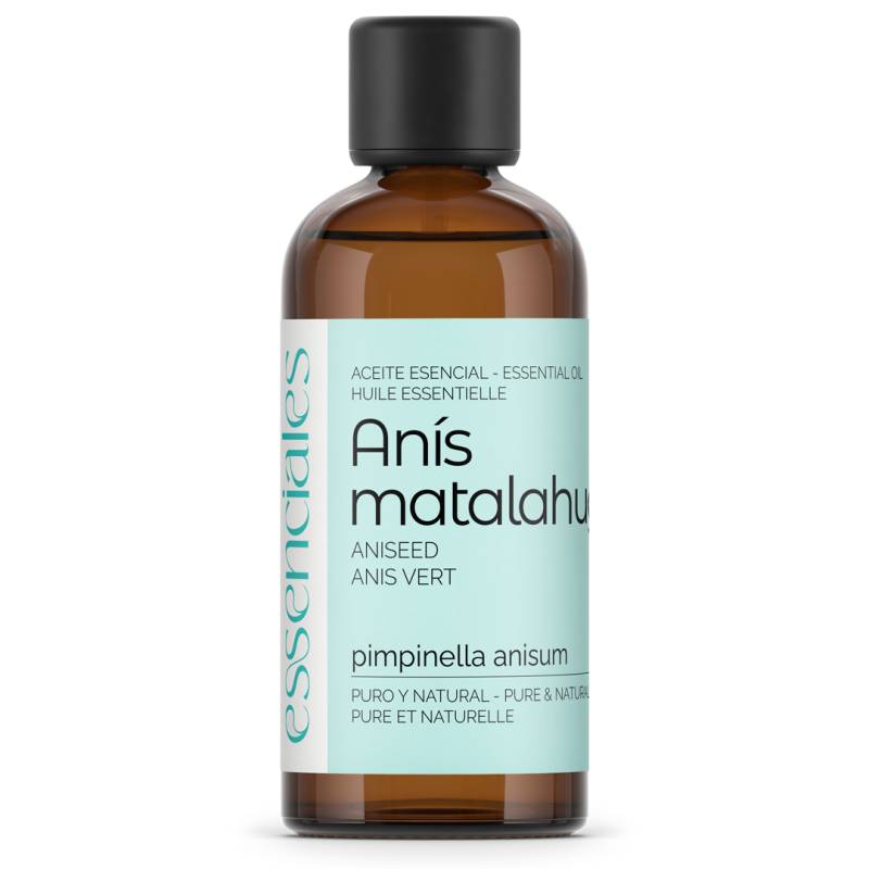 Aceite esencial de Anís Matalahúva, 100% puro y natural, 100 ml.