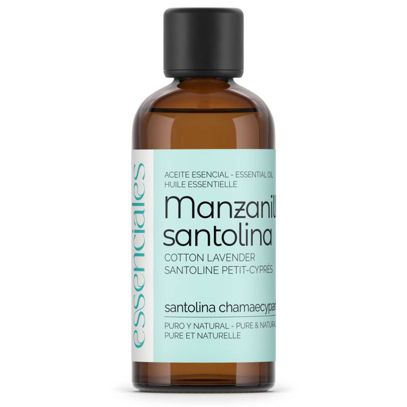 Aceite esencial de Manzanilla Santolina, 100% puro y natural, 100 ml.