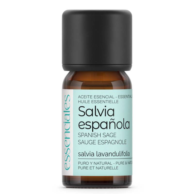 Aceite esencial de Salvia española, 100% puro y natural, 10 ml.
