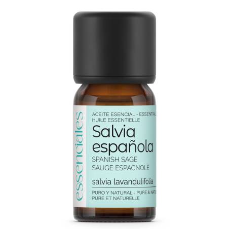 Aceite esencial de Salvia española, 100% puro y natural, 10 ml.