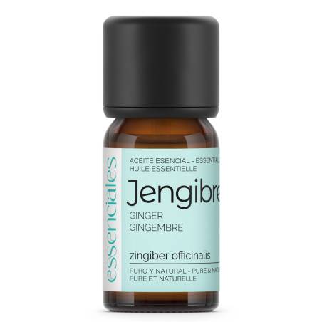 Aceite esencial de Jengibre, 100% puro y natural, 10 ml.