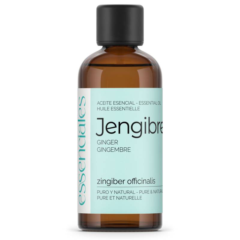 Aceite esencial de Jengibre, 100% puro y natural, 100 ml.