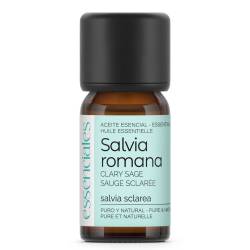 Aceite esencial de Salvia sclarea o romana, 100% puro y natural, 10 ml.