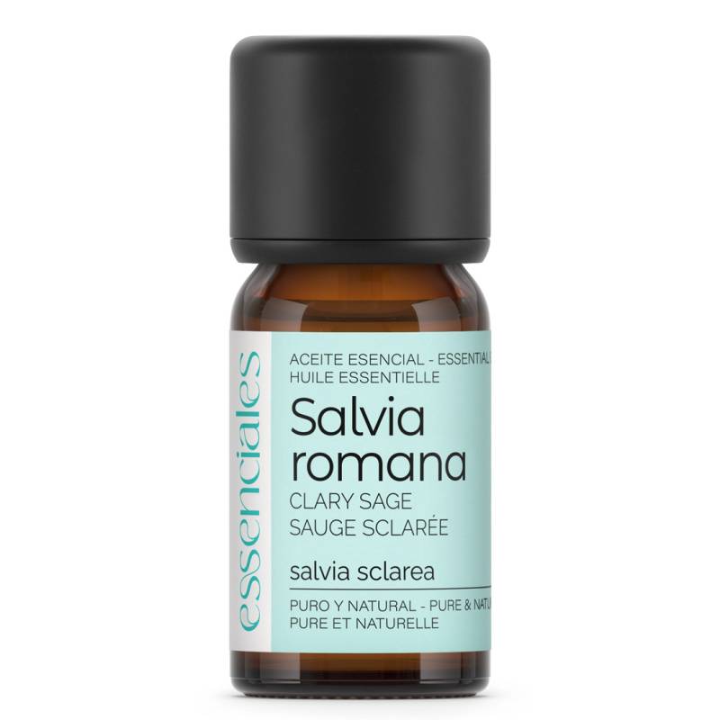 Aceite esencial de Salvia sclarea o romana, 100% puro y natural, 10 ml.