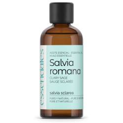 Aceite esencial de Salvia sclarea o romana, 100% puro y natural, 100 ml.
