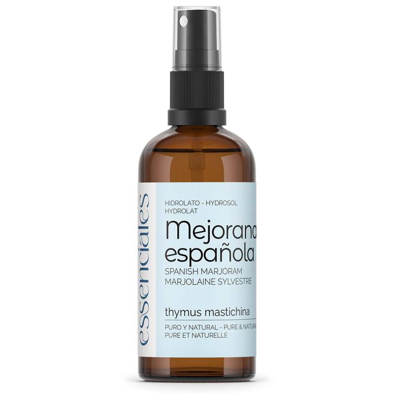 Agua de mejorana española o tomillo blanco, hidrolato 100% puro y natural, 100 ml.