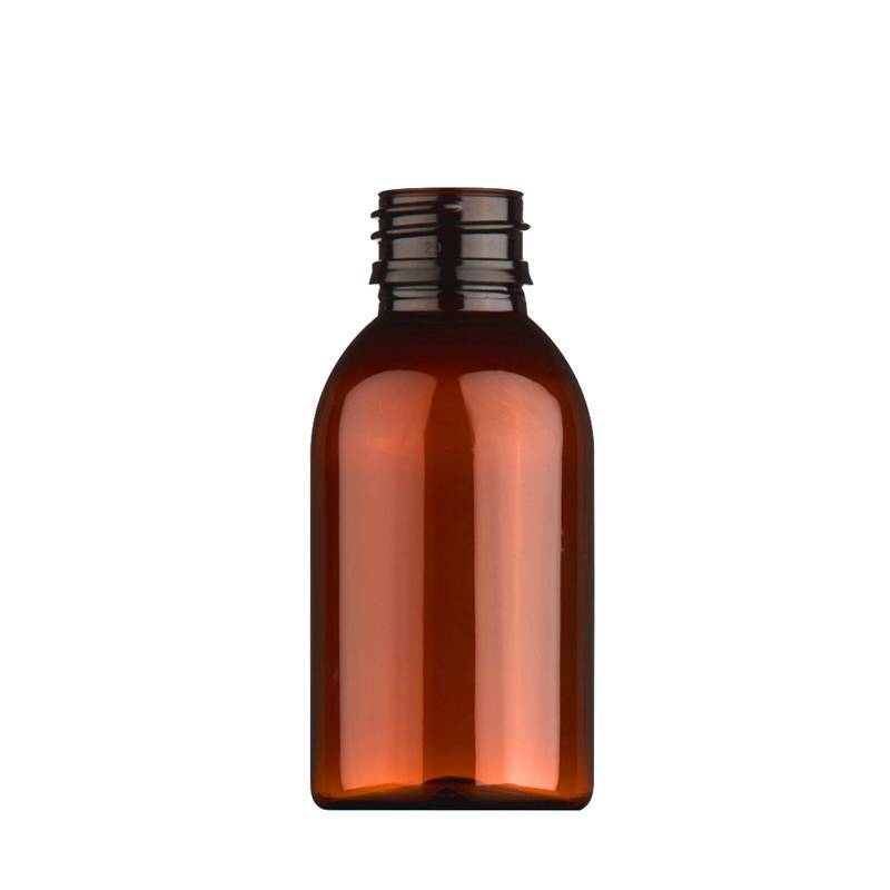 125ml Bottle - Plastic - Amber Color