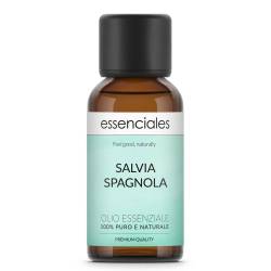 Aceite esencial de Salvia española, 100% puro y natural, 30 ml.