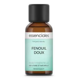 Aceite esencial de Hinojo dulce, 100% puro y natural, 30 ml.