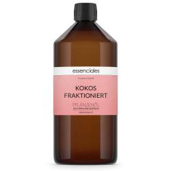Aceite de coco líquido (fraccionado caprico caprilico), 100% natural, 1 litro