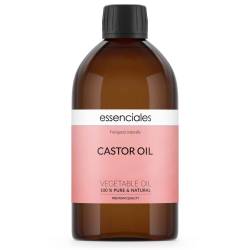 Castor Oil, virgin cold pressed, 100% pure & natural food grade USP + PhEUR premium quality, 500 ml.