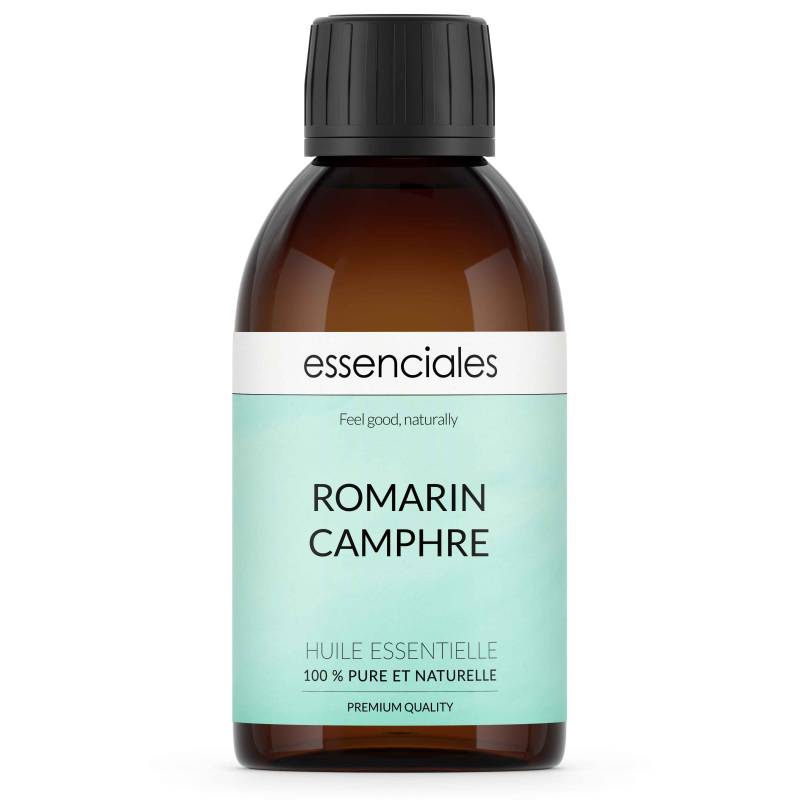 Aceite esencial de Romero alcanfor, 100% puro y natural, 200 ml.